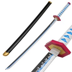 귀멸의칼날 일륜도 귀칼 검 칼 104cm 코스프레 굿즈 귀살대 탄지로 젠이츠 렌고쿠, 블랙 벨트개, 토미오카 기유