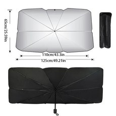 티타늄 실버 자동차 햇빛가리개 앞 유리 여름 이 휴대용 장치로 태양으로부터 보호 1, 1pcs Small, 1개