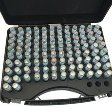 ETOPOO 0.300.00mm 스틸 핀 게이지 50mm 핀 측정 도구 단계 0.mm 98PCs, 1개