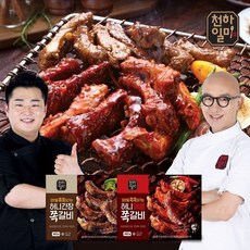[KT알파쇼핑]천하일미 허니쪽갈비 간장맛4팩 + 매콤한맛 3팩, 천하일미 허니쪽갈비 간장맛4팩 + 매콤한맛 3팩 153