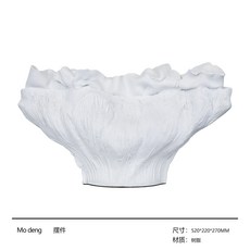 코코아울렛송도 노르딕 모즈 심플 모델하우스 분양처 독창적 조소 꽃그릇 실내 거실 현관 꽃병장식, 화이트