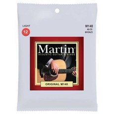MARTIN 마틴 M140 오리지널 어쿠스틱 기타줄 통기타 스트링 80/20 Light, 단품, 단품