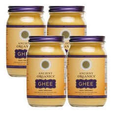 정제 버터 무염 Ancient Organics Ghee 236ml 4팩, 4개
