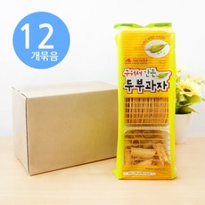 구워서 만든 두부과자 180g x12개, 두부, 12개