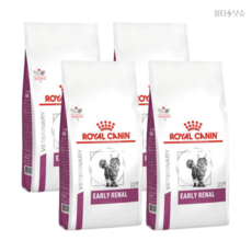 로얄캐닌레날 고양이 얼리 레날 신장 노화관리 400g 4개