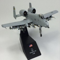[AUD_6614620] A10 Thunderbolt 썬더볼트 지상공격기 탱크킬러 A-10 전폭기 전시용비행기 수집용모형 전시용전투기 모형, 단일상품