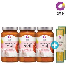청정원 스파게티소스 로제600gx3병+증정 면500g 2개, 단품