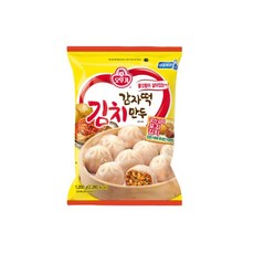 (무)(냉동)오뚜기 맛있는감자떡만두김치(600gX2), 2개, 600g