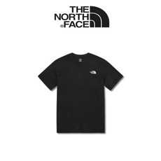 (매장정품) 노스페이스 남녀공용 커플 코튼 베이직 기본 심플 라운드 반팔 티셔츠