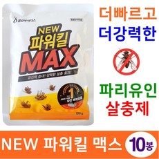 퓨오바이더스 NEW 파워킬 맥스 파리유인 독먹이제 10봉, 1개, 100g