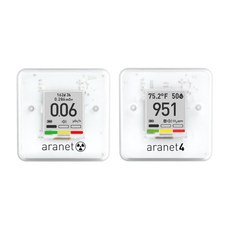 SAF Aranet4 Home 공기질 모니터 + 방사선 센서 번들, 1개