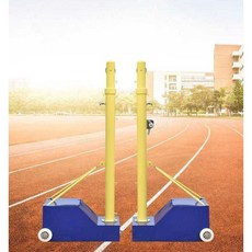 실외 배드민턴 네트 기둥 지주대 휴대용 족구장 세트, 블루 표준 배드민턴 랙 6.1m 네트, 1개