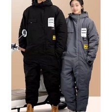 오토바이 방한복 일체형 우주복 점프복 라이더 배달 겨울, S. 블루 양털 L