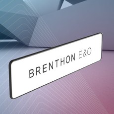 브렌톤 스키니 플레이트 비천공 번호판 가드 수입차용 후면, 화이트, 1개