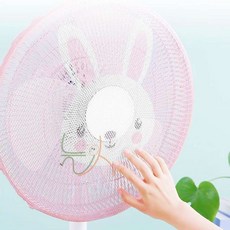 늘넷 선풍기 커버 토끼 선풍기커버 아기선풍기안전망, 1개