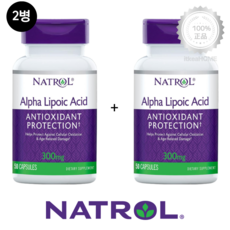 [2병] 나트롤 알파리포산 300mg 50캡슐 Alpha Lipoic Acid 자유라디칼