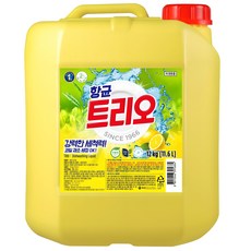 Trio 抗菌洗碗精, 檸檬/青檸, 12kg, 1個