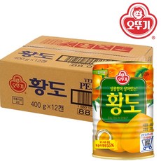 오뚜기 황도 반절, 400g, 12개