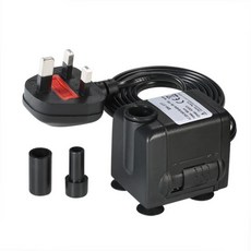 수족관 분수 연못 펌프용 워터 물고기 탱크 정원 미니 110-240V 450L/H 6W, 03 UK, 1개