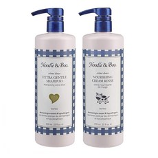 Noodle & Boo Extra Gentle Baby Shampoo and Nourishing Cream Rinse Set 누들앤부 베이비 샴푸 린스 세트 25oz(739ml), 2팩, 739ml