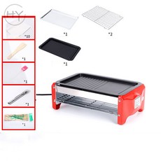 HY/ 그릴 전기그릴 2층 전기 용 바베큐 불고기 다용도 바베큐 팬 XZ33 A17, 03 중 C#