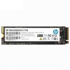 HP EX950 NVMe M.2 SSD (1TB), 선택하세요, 0, 1개