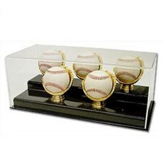 BCW 골드글러브 야구공 사인볼 디스플레이 5 글러브 케이스 / BCW Deluxe Acrylic Gold Glove Baseball Display 5 Gloves Case