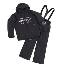 데상트 23 스키복 자켓 바지 상하세트 남녀공용 블랙