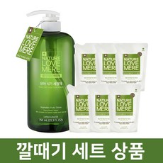 네이쳐러브메레 유아 식기세정제 용기 리필 세트 구성 상품 깔때기 세트상품, 02.식기세정제 용기1개+리필6팩+깔때기 포함