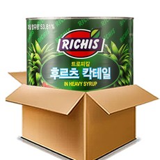 동서 리치스 트로피칼 후르츠 칵테일 박스 (3kg x 6개입) 과일 통조림 디저트, 3kg, 6캔