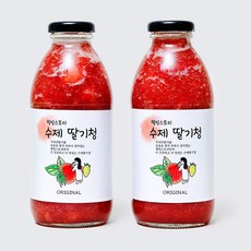 웰빙스토리 국내산 딸기로 만든 맛있는 과일청 수제 딸기청 오리지널 600g since2013, 1개입, 2개