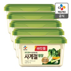 해찬들 사계절 쌈장, 1kg, 5개