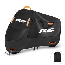 YZFR6 YZF R6 R6S 오토바이 커버 방수 야외 스쿠터 UV 보호대 레인, 4XL XXXXL for 250cm, black, 1개
