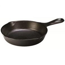 Lodge 열 강화 및 시즈닝 주철 프라이팬 16.5cm(6.5인치) 블랙, 6.5", 1개