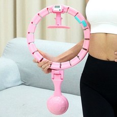 [천삼백케이] [링크마켓] 뱃살제로 스마트 훌라후프 강력 홈트 복부 다이어트 운동기구, 단품