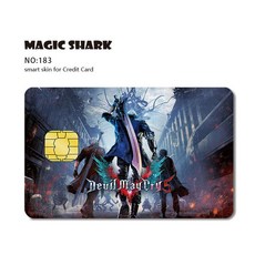 매직 샤크 호랑이 멋진 게임GTA5 PVC 2.5D 스테레오페이드 스킨 스티커 필름 케이스신용 부채 카드용