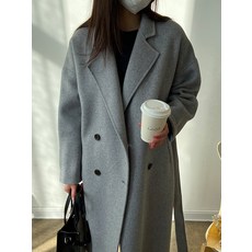 21 추동 코쿤형 벨티드 양면 캐시미어 코트 여중 롱 울 코트69212