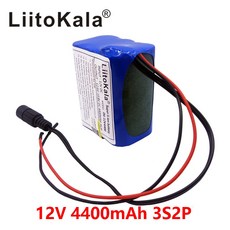 Liitokala 휴대용 12 v 4400 mah 18650 충전식 리튬 배터리 배터리 팩 cctv 카메라 mid gps 4000 mah|배터리 팩|, 1개, 단일, 단일