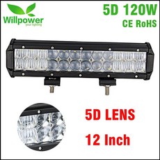 10000lms ce rohs 4x4 오프로드 콤보 빔 오프로드 자동차 12 인치 120 w 트럭 led 작업 표시 줄 5d, 1개, 중국