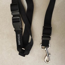 차량용 애견 안전벨트 강아지 고양이 장거리운전 고정 장치 클립 후크 반려동물, 블랙, 1개