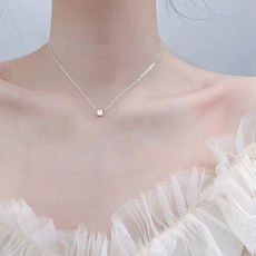 여성 주얼리 스털링 실버 925 다이아 목걸이 네크리스