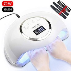 젤 UV LED 네일 램프 Jewhiteny 네일 건조기 72W 젤 네일 폴란드어 자외선, 상세내용참조