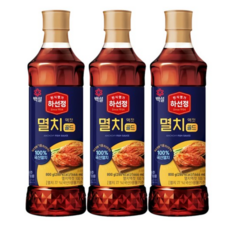 하선정 남해안 명품 멸치액젓, 800g, 3개