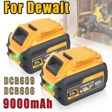 디월트배터리 호환 디월트충전기 전동 공구용 플렉스 볼트 DCB606 DCB102 DCB105 20V 60V, 4.2pcs battery