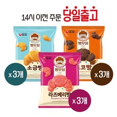 빵부장 소금빵 초코빵 라즈베리빵 세트, 1세트, 495g