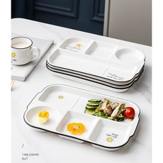 저당플레이트 다이어트 식판 저혈당 식기류 세트, 세트B, 1개
