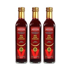 안달루니아 프리미엄 레드와인 식초 비니거, 3개, 500ml