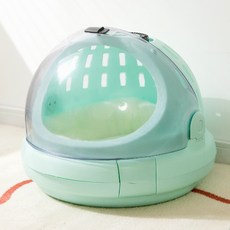 이동장 Dec.28 588번 고양이 고양이 우주선 외출 애완동물 휴대 겨울엔 고양이 배낭용품 휴대Z, 다기 능 항공 가방 [1 배 3 용] + 토끼 굴 증정, 기본 # 벽해 하늘 [권장 0 ~ 16 근]