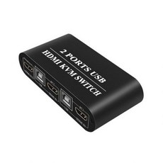 [해외] 2 포트 HDMI KVM 스위치 2X1 USB HDMI KVM 스위처 4K 2X1 HDMI KVM 스위치 포트 박스 3 USB 2.0, A