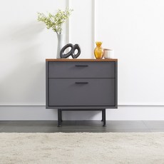 마인 600 2단 거실 협탁, 화이트